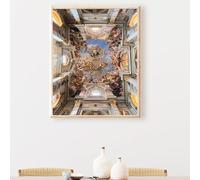 Large Paint by Numbers Sculpture Architecture 40x50cm, Colour in Canvas Paint by Numbers for Adults, Acrylic Oil DIY Beginners Painting by Nembers Crafts Kits for Home Wall Decoer PjY6005 9-2