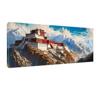 Large Paint by Numbers The Potala Palace 60x120cm/24x48in, Colour in Canvas Paint by Numbers for Adults, Acrylic Oil DIY Beginners Painting by Numbers Crafts for Home Wall Decoer, [Frameless] Q-555