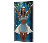 Large Painting by Numbers for Adults, Ballet Woman Paint by Numbers for Children Kits, Without Frame DIY Canvas Oil Painting, Adult Crafts With Paint Brushes Acrylic Pigment, Home Decor 50x100cm w-9