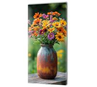 Large Painting by Numbers for Adults, Color Flower Paint by Numbers for Children Kits, Without Frame DIY Canvas Oil Painting, Adult Crafts with Paint Brushes Acrylic Pigment, Home Decor 50x100cm w-43