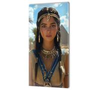 Large Painting by Numbers for Adults, Egypt Woman Paint by Numbers for Children Kits, Without Frame DIY Canvas Oil Painting, Adult Crafts with Paint Brushes Acrylic Pigment, Home Decor 50x100cm w-1