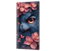 Large Painting by Numbers for Adults, Flower Owl Paint by Numbers for Children Kits, Without Frame DIY Canvas Oil Painting, Adult Crafts With Paint Brushes Acrylic Pigment, Home Decor 50x100cm w-443