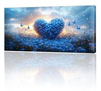 Large Painting by Numbers for Adults, Love Butterfly Paint by Numbers for Children Kits, Without Frame DIY Canvas Oil Painting, Adult Crafts With Paint Brushes Acrylic Pigment, Home Decor 70x140cm w-4