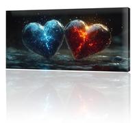 Large Painting by Numbers for Adults, Love Ice And Fire Paint by Numbers for Children Kits, Without Frame DIY Canvas Oil Painting Gifts, Adult Crafts With 3- Paint Brushes, Home Decor 25x50cm w-2