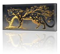 Large Painting by Numbers for Adults, Tree Leopard Paint by Numbers for Children Kits, Without Frame DIY Canvas Oil Painting, Adult Crafts with Paint Brushes Acrylic Pigment, Home Decor 35x70cm w-814