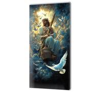 Large Painting by Numbers for Adults, White Dove Man Paint by Numbers for Children Kits, Without Frame DIY Canvas Oil Painting Gifts, Adult Crafts With 3- Paint Brushes, Home Decor 50x100cm w-11