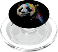 Large Panda Colourful Animal Panda Bear Zoo Art Panda PopSockets PopGrip for MagSafe