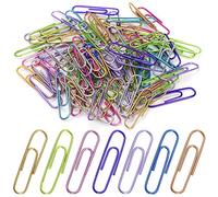 Large Paper Clips,150pcs 2 Inch (50mm) Jumbo Paper Clip, Assorted Coloured PaperClips for Paperwork Office School and Personal Use