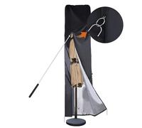 Large Parasol Cover for 270 cm/390 cm Cantilever/Offset Parasol/Large Market Umbrella,Garden Umbrella Covers Waterproof,Zipper,Top Vent,Hook Rod,Cantilever Patio Umbrella Cover (255 X 64/64/64 cm)