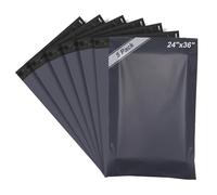 Large Parcel Bags 24X36 Postal Bags Self Seal, Shipping Mailers Mailing Bag for Clothes Envelopes Postage Bag for Packaging, 5Pcs (Grey)