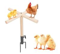 Large Parrot And Poultry Station StandChicken Perch for CoopPoultry Station Pole Solid Wood Outdoor Interactive Grassland Station Stick for Roosting Chicken Station Stand