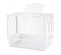 Large Parrot Cage Elevated Chassis Prevent Splashing Transparent Viewing Java Sparrow Budgerigar Parrot Cage
