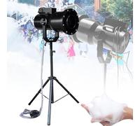 Large Party Foam Machine,1500W Professional Stage Foam Machine whit 9 LED Lights,Stage Effect Jet Foam Machine (Distance 6-8M/Area 60㎡),Outdoor Electric Bubble Maker,For Large Events,Kids Parties