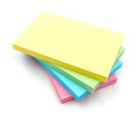 Large Pastel Sticky Notes 127x76mm (5"x3") | 4 Pads, 400 Sheets Total, 100 Per Pad | Self-Adhesive Memo Pads Yellow Pink Green Blue | Jumbo Notes for Office, School, Revision