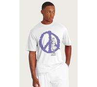 Large Peace Fido Dido T-Shirt Fido Dido White M