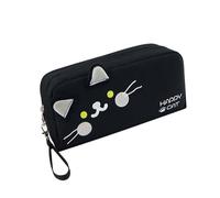 Large Pencil Bag Big Capacity Pencil Case 22x10cm Marker Organizer Pen Posi, black