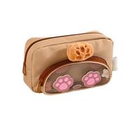 Large Pencil Bag Zippered Stationery Storage Animal Design