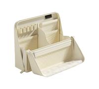 Large Pencil Case - 8.66 Inches Standing Organizer, 450g Oxford Cloth Pouch, Waterproof Multiple Compartment Aesthetic Pen Holder with Handle for School Office College Study