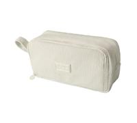 Large Pencil Case - Large Capacity Multi-Compartment Bag | Pen Holder Stationery Organizer for Pens Makeup Students Teachers Home Office College School Supplies Supe, Cream Colored, riferimento