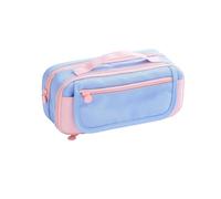Large Pencil Case Layered Book Style Pen Pouch with Multiple Divided Sections Stationery Bag for Pens Pencils Markers Notes and Accessories School Office Study Travel Daily Desk Organiser