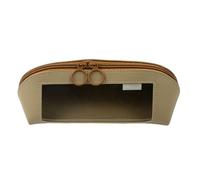 Large Pencil Case, Leather Clear Organizer, Spacious Zipper Storage Pouch, High Capacity for Pencils, Rulers, Scissors, Erasers, Notes, Great on School, Work, Travel