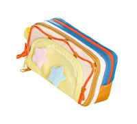 Large Pencil Case Multi Compartments High Capacity Pencils Bag Pen Pouches Travel Makeup for School Supplies Cartoon Pencil School Supplies