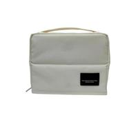 Large Pencil Case, Multiple Compartments Stationery Storage Organizer, Portable Pen Bag for Teenage, Adult, Student (Beige)