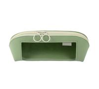 Large Pencil Case Transparent Leather Pen Organizer Case