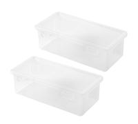 Large Pencil Case Water Resistant Clear Pen Box High Capacity Pen Case Colored Pencil Marker Organiser 19x9x6cm Portable Oil Pastel Storage Organiser