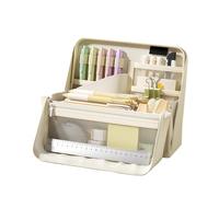 Large Pencil Pouch - Multiple Compartment Organizer, Standing Case for Stationery Storage, Pen Holder, School Supply Accessory with Waterproof Durable Material, Pencil Pouch for Study Organizat