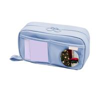 Large Pencil Pouch - with Handle Cute Portable Wide Opening Pen Organizer,Girls Makeup Stationery Storage,for Markers Brushes Erasers Rulers Accessories Cosmetics