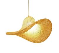 Large Pendant Lights, Tropical Rattan Wicker Chandelier Housewarming Gift Pendant Retro Lampshade Ceiling Lamp Restaurant Living Room Coffee Chandelier Lampshade E27 It's so kind