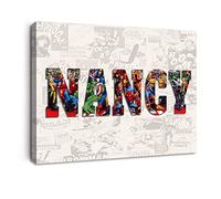 Large Personalised AVENGERS NAME Word Art Print Character Poster Superhero Canvas Painting Wall Art Decorations Wall Art Home Wall Decorations Gifts 30x40cm