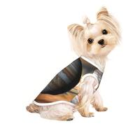 Large Pet Breathable Sleeveless Jupiter Landscape Print T-Shirt - Lightweight Dog & Cat Outfit - Stretchy Tank Top