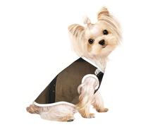 Large Pet Breathable Sleeveless T-Shirt - Soft Japanese Samurai Sword Print Stretchy Vest, Fits Small to Medium Pets