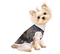 Large Pet Breathable Sleeveless T-Shirt - Soft Merry Christmas Print Stretchy Vest, Fits Small to Medium Pets