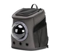 Large Pet Carrier Backpack, Bubble Backpack Carrier for Fat Cats Puppies,Airline-Approved Space Capsule Dog Carrier Backpack (Large,Grey)