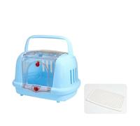 Large Pet Carrier, Sturdy Hard Cat Carrier with Perforated Sides, Portable Lightweight Cargo Hold Pet Carrier for Canines, Urine Pad Included