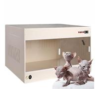 Large Pet Incubator with Heating, Puppy Kitten Brooder Box, Warm Nursery for Newborn Animals, 80x50x50cm