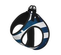 Large Pet Leash Vest & Dog Greek Flag Print Harness Set â€“ Soft, Light, Breathable Mesh for Small Dogs & Cats
