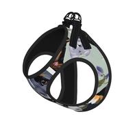 Large Pet Leash Vest Dog Harness - Small Sized Dog Florals Print Leash Set with Buckle, Canine Companion Outdoor Travel Gear