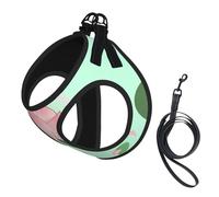 Large Pet Leash Vest Dog Harness - Small Sized, Lotus Flowers Waiting to Bloom Print Adjustable for Cats and Dogs, Perfect for Outdoor Walking