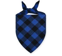 Large Pet Scarf Bandana for Dogs Cotton Plaid Washable Bow Tie Collar Cat Puppy Triangular Scarf Bib - Dog Accessories