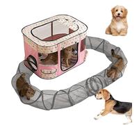 Large Pet Tunnel Cat, Foldable Small Animal Playpen Outdoor Cat | Pet Tunnel Enclosures Outside Playground | Easy Setup Spacious Kitten Playground For Garden Lawn Yard Balcony