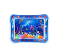 Large Pet Water Sensory Play Mat | Large Inflatable Water Sensory Mat With Sea Animal Design, Thickened Splash Proof Activity Toy(Style A)