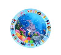 Large Pet Water Sensory Play Mat | Large Inflatable Water Sensory Mat With Sea Animal Design, Thickened Splash Proof Activity Toy(Style B)