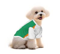 Large Pets Dogs T-Shirt, Flag of Cote D'Ivoire Print Cats Cotton Sweatshirts, for Chihuahua Yorkie Puppy Clothes Short Sleeve