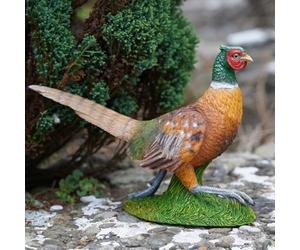 Large Pheasant Resin Sculpture Home Garden British Game Bird Statue Outdoor Ornament Birds Gift