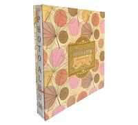 Large Photo Album Self Adhesive Vintage Design Casebound Wedding Personal Family Kids Picture Album 20 Sheets / 40 Sides Pages (Pink Dots)