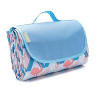 Large Picnic Blanket, Waterproof Beach 200 x 200, Sand-Free Beach Mat, Oxford Cloth PVC with Carry Handle, Extra Thick Camping Blanket